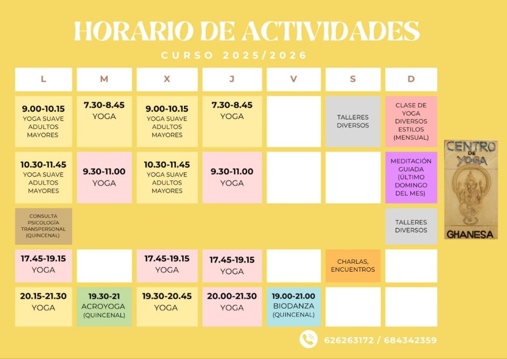 Horario de Actividades